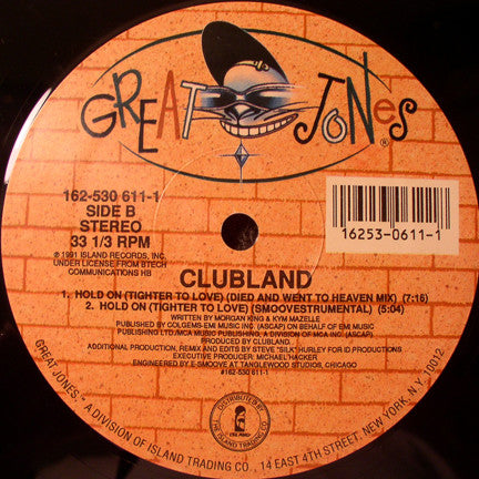 Clubland - Hold On (Tighter To Love) (VINYL) | Near Mint (NM) Near Mint (NM)