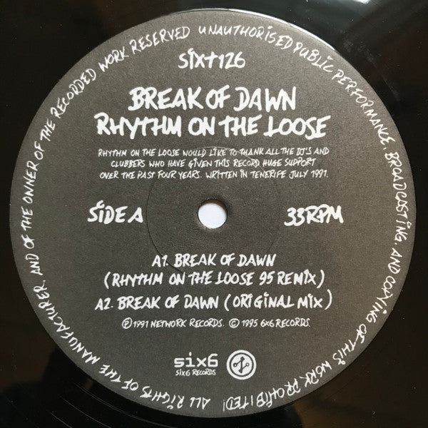 Rhythm On The Loose - Break Of Dawn | Near Mint (NM) Very Good Plus (VG+)