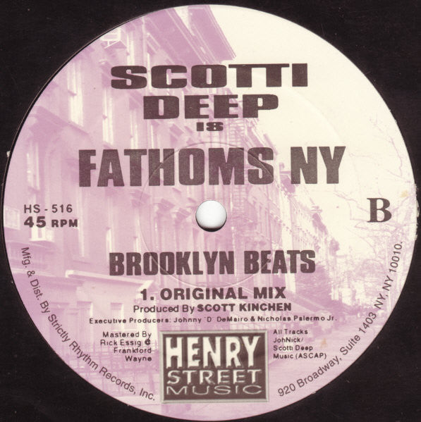 Scotti Deep - Brooklyn Beats | Very Good Plus (VG+) Generic