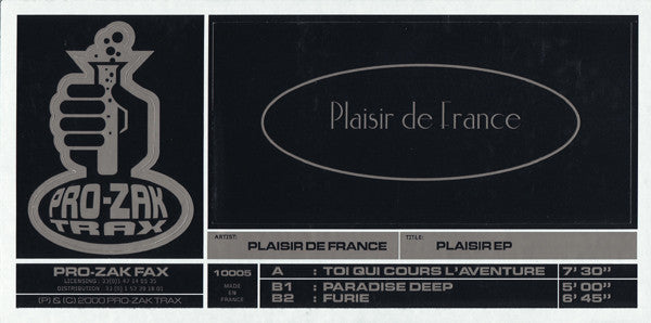 Plaisir De France - Plaisir EP | Excellent (EX) Very Good (VG)