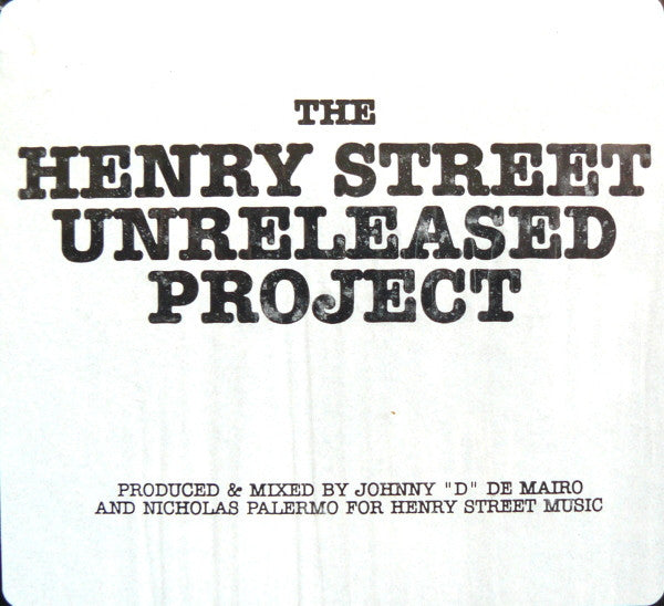 Johnny D & Nicky P - The Henry Street Unreleased Project | Very Good Plus (VG+) Very Good Plus (VG+)