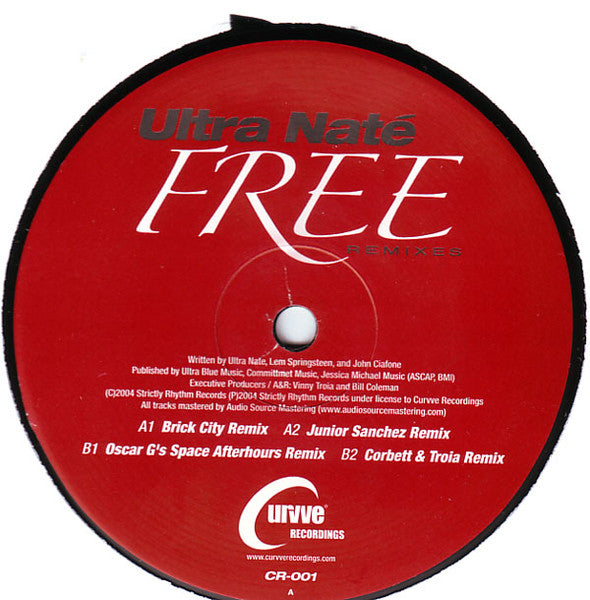 Ultra Naté - Free (Remixes) | Very Good Plus (VG+) Very Good Plus (VG+)