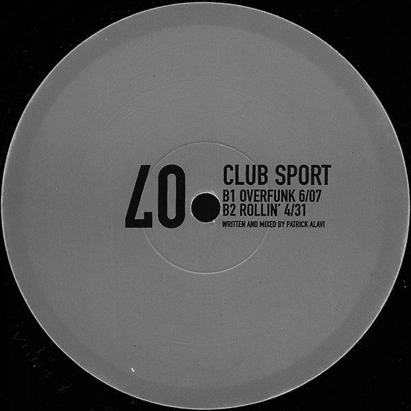 Patrick Alavi - Club Sport | Very Good Plus (VG+) Very Good Plus (VG+)