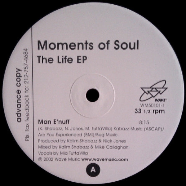 Moments Of Soul - The Life EP | Very Good Plus (VG+) Generic