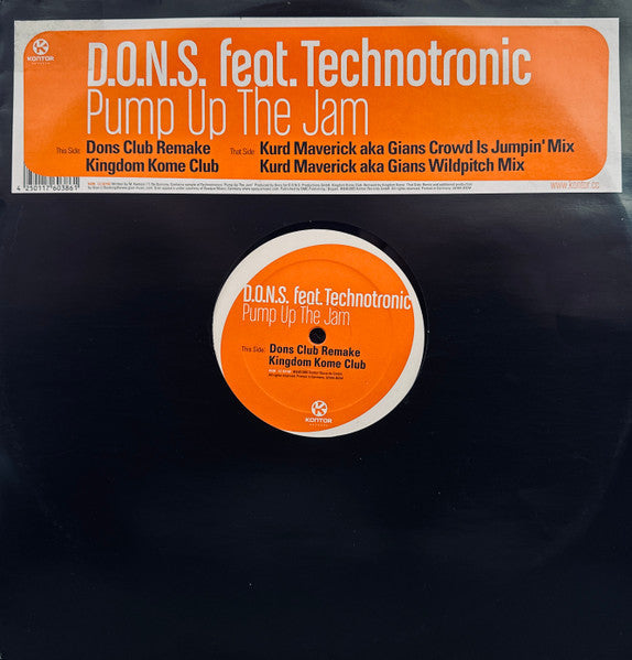D.O.N.S. - Pump Up The Jam | Very Good Plus (VG+) Near Mint (NM)