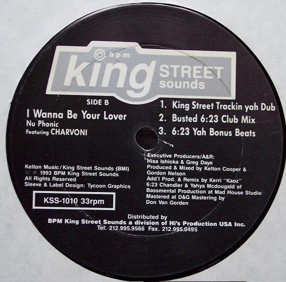 Nu Phonic - I Wanna Be Your Lover (Remixes) (VINYL) | Very Good Plus (VG+) Very Good Plus (VG+)