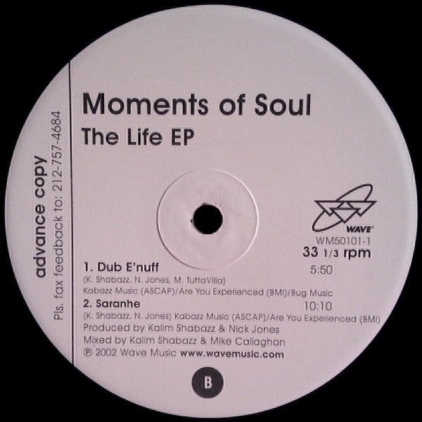 Moments Of Soul - The Life EP | Very Good Plus (VG+) Generic