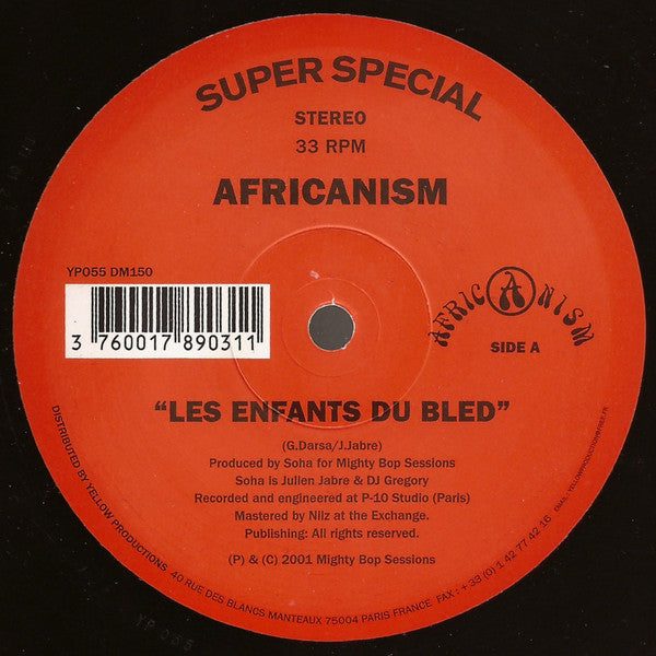 Africanism - Les Enfants Du Bled | Excellent (EX) Near Mint (NM)