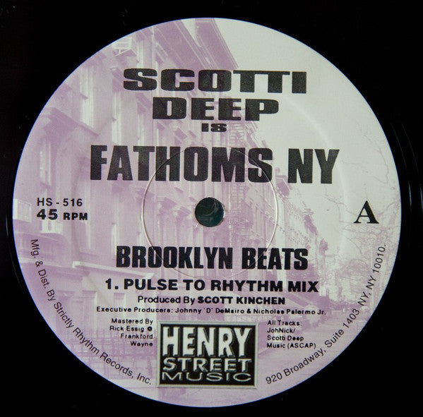 Scotti Deep - Brooklyn Beats | Very Good Plus (VG+) Generic