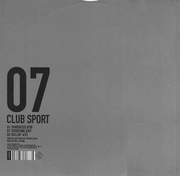 Patrick Alavi - Club Sport | Very Good Plus (VG+) Very Good Plus (VG+)