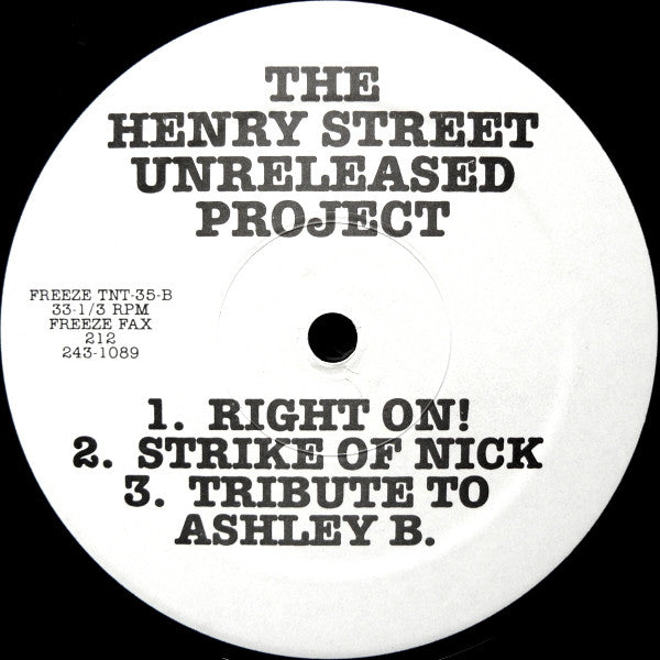 Johnny D & Nicky P - The Henry Street Unreleased Project | Very Good Plus (VG+) Very Good Plus (VG+)