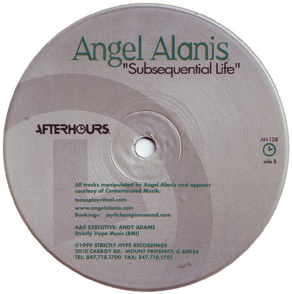 Angel Alanis - Subsequential Life | Very Good Plus (VG+) Generic