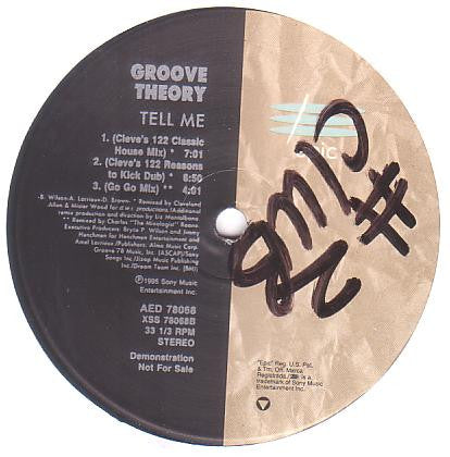 Groove Theory - Tell Me (VINYL) | Very Good (VG) Generic
