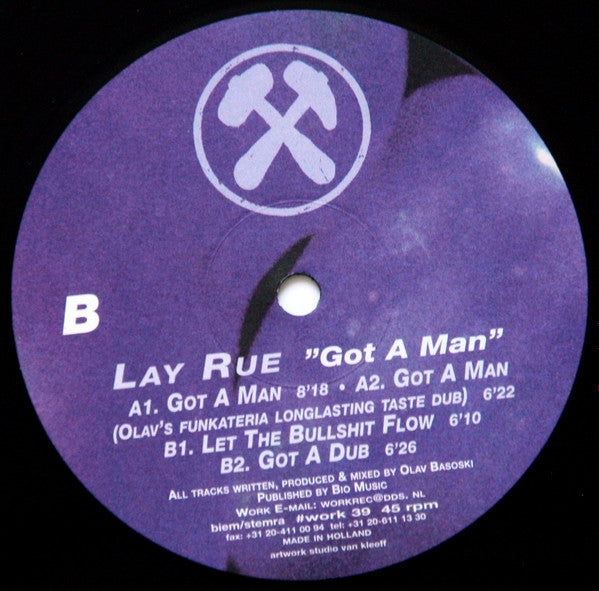 Lay Rue - Got A Man | Very Good (VG) Generic