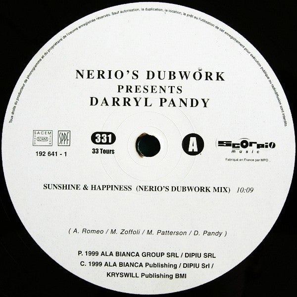 Nerio's Dubwork - Sunshine & Happiness | Very Good (VG) Good Plus (G+)