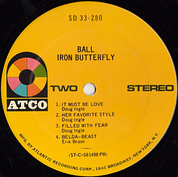 Ball | Near Mint (NM) Very Good Plus (VG+)