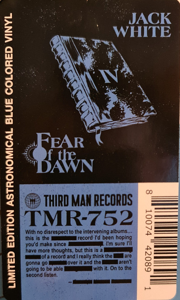 Jack White (2) - Fear Of The Dawn | Mint (M) Mint (M)