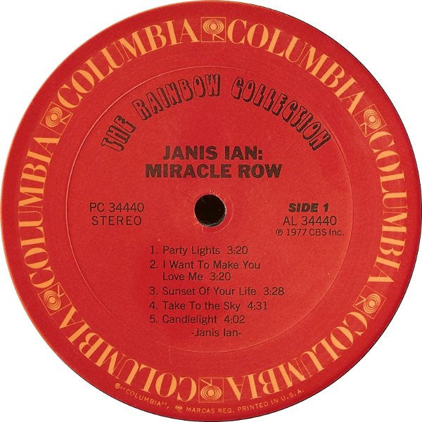 Janis Ian - Miracle Row | Near Mint (NM) Very Good Plus (VG+)