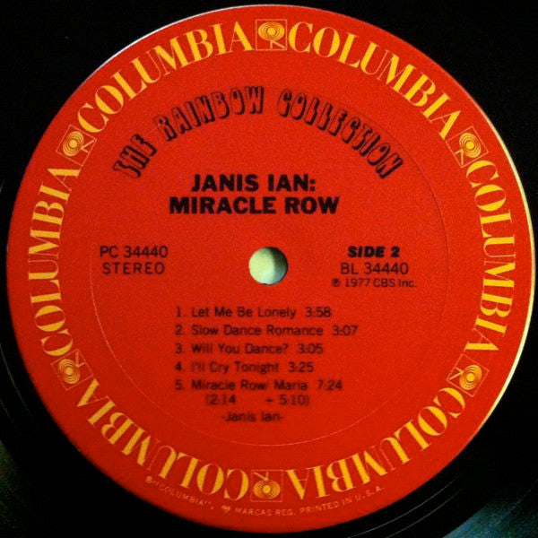 Janis Ian - Miracle Row | Near Mint (NM) Very Good Plus (VG+)