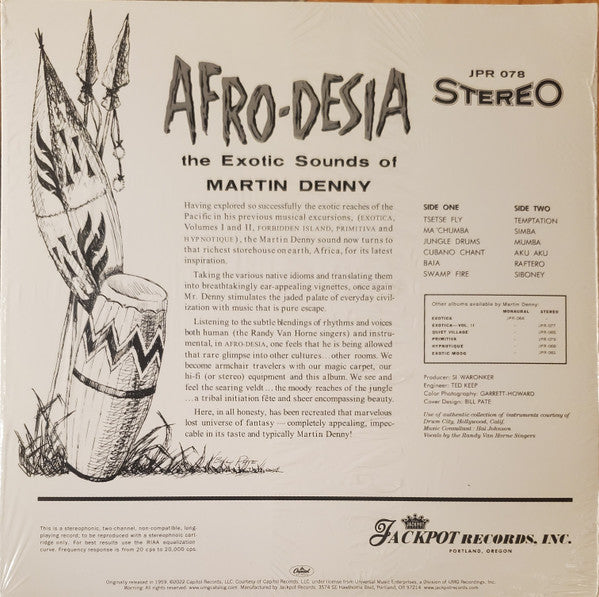 Martin Denny Afro-Desia LP Mint (M) Mint (M)