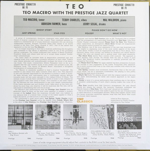 Teo (VINYL VMP) | Mint (M) Mint (M)