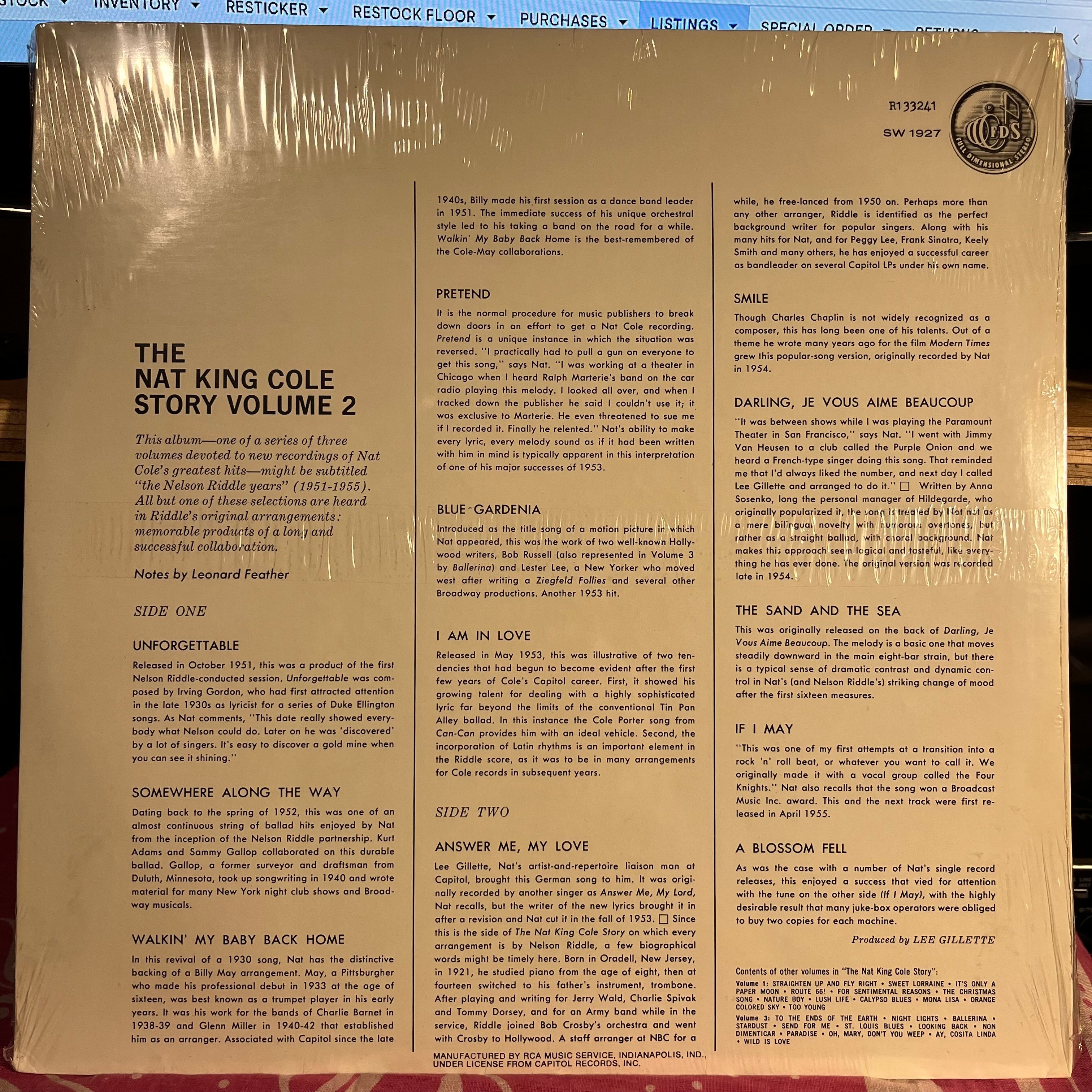 The Nat King Cole Story: Volume 2 | Mint (M) Mint (M)