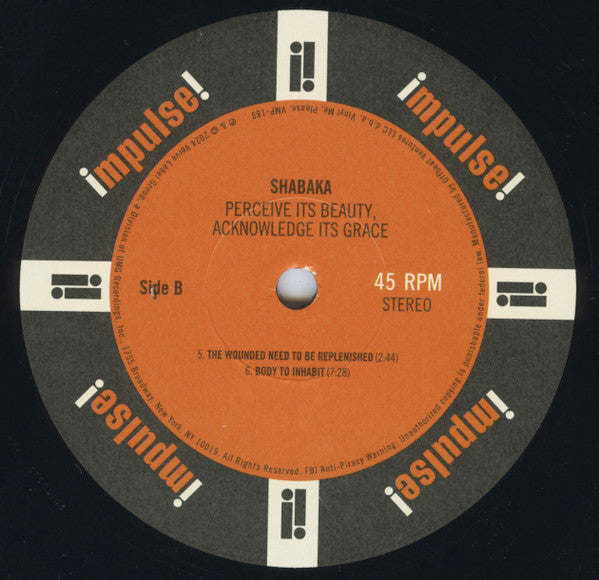 Perceive Its Beauty, Acknowledge Its Grace (2xVINYL / VMP) | Mint (M) Mint (M)