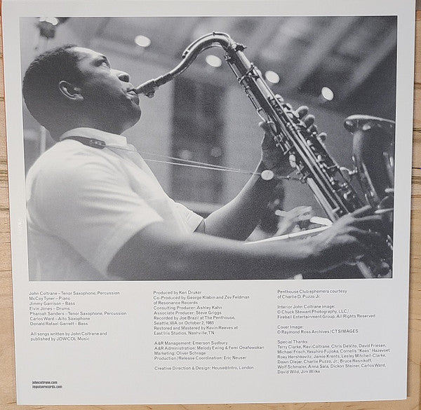 A Love Supreme: Live In Seattle *DINGED* (2xVINYL) | Mint (M) Excellent+ (EX+)