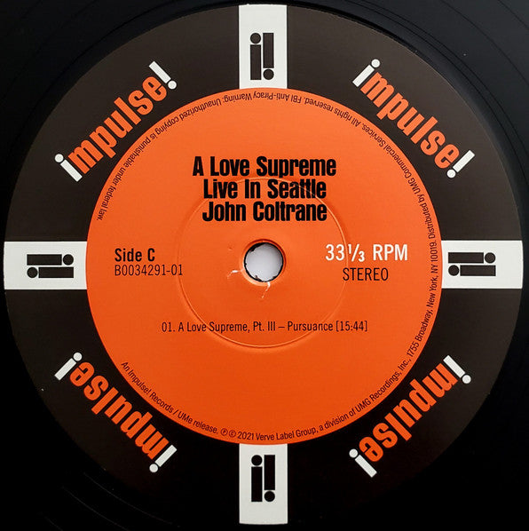 A Love Supreme: Live In Seattle *DINGED* (2xVINYL) | Mint (M) Excellent+ (EX+)