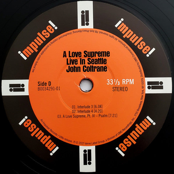 A Love Supreme: Live In Seattle *DINGED* (2xVINYL) | Mint (M) Excellent+ (EX+)