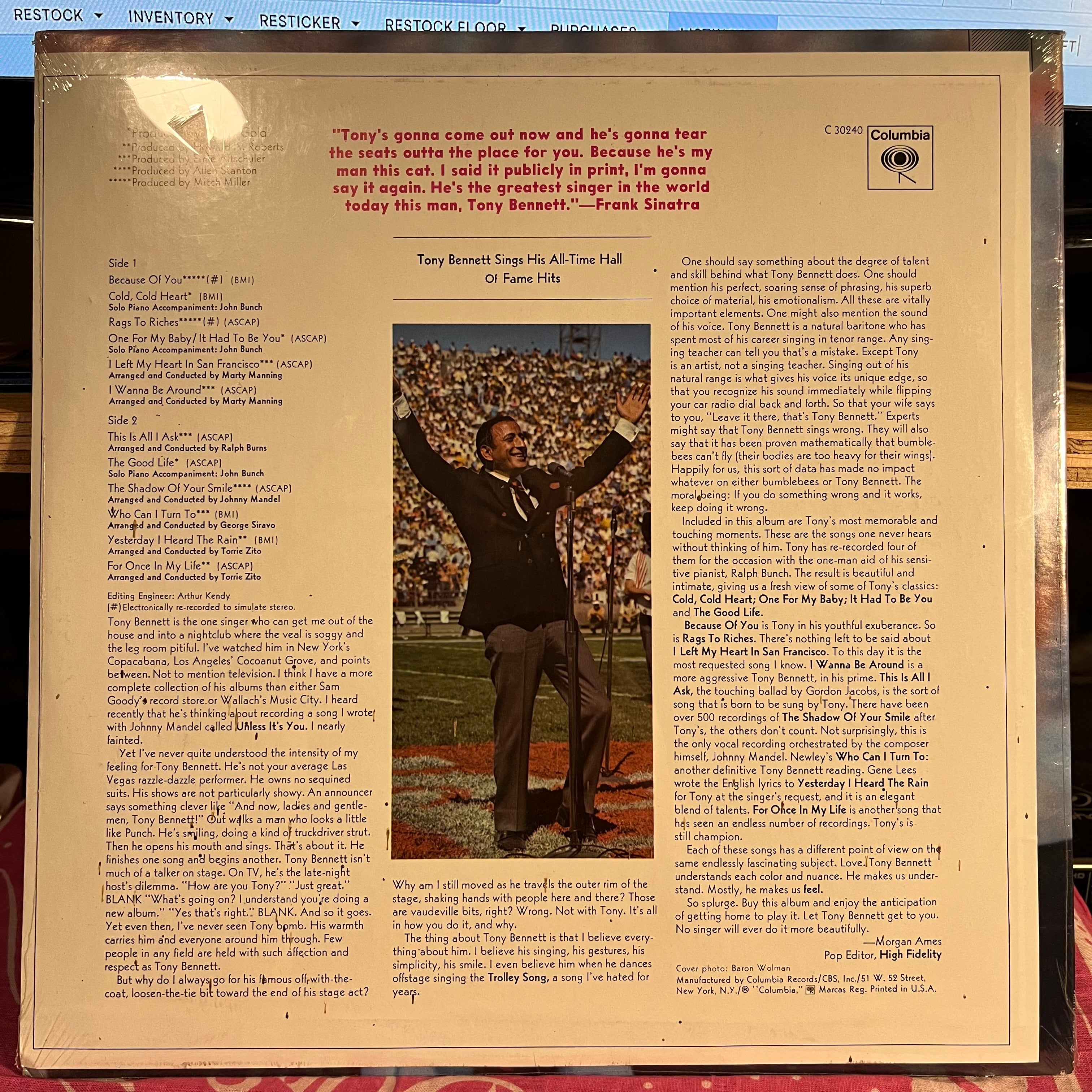 Sings His All-Time Hall Of Fame Hits | Mint (M) Mint (M)