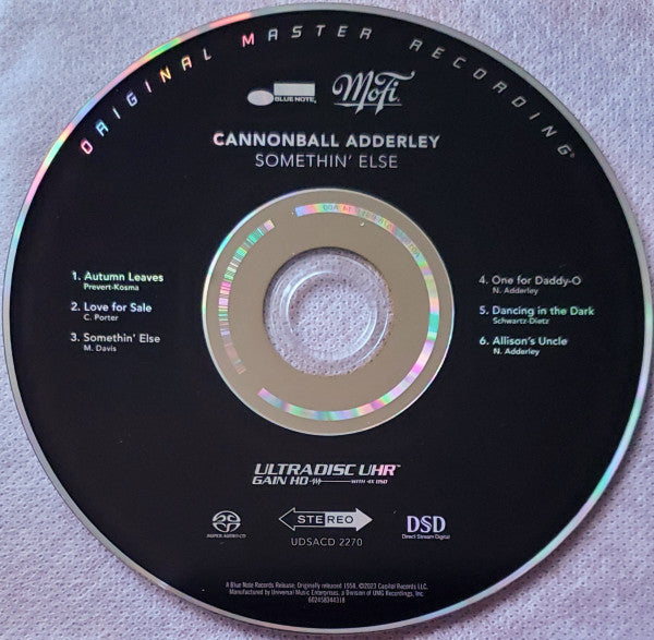 Somethin' Else (SACD / 6 TRACK CORRECTION) | Mint (M) Mint (M)
