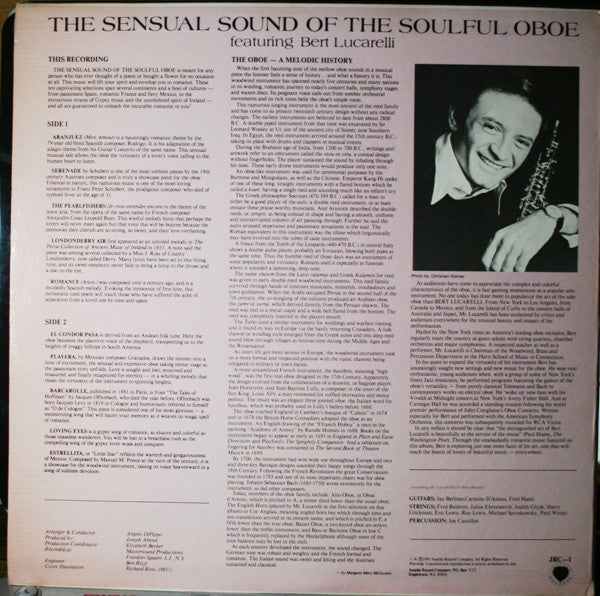 The Sensual Sound Of The Soulful Oboe (VINYL) | Mint (M) Near Mint (NM)