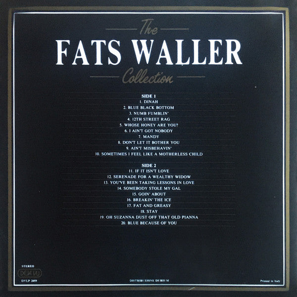 Fats Waller - The Fats Waller Collection - 20 Golden Greats *ITALIAN PRESS* | Excellent (EX) Very Good Plus (VG+)