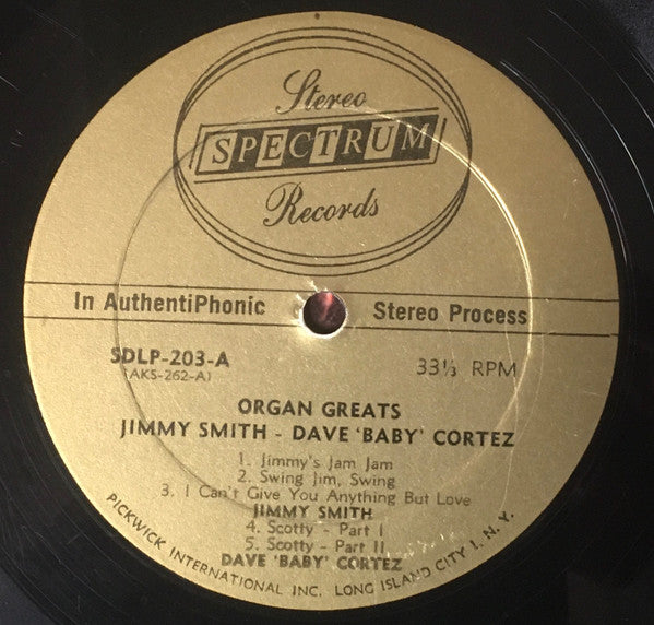Jimmy Smith - Organ Greats | Excellent (EX) Near Mint (NM)