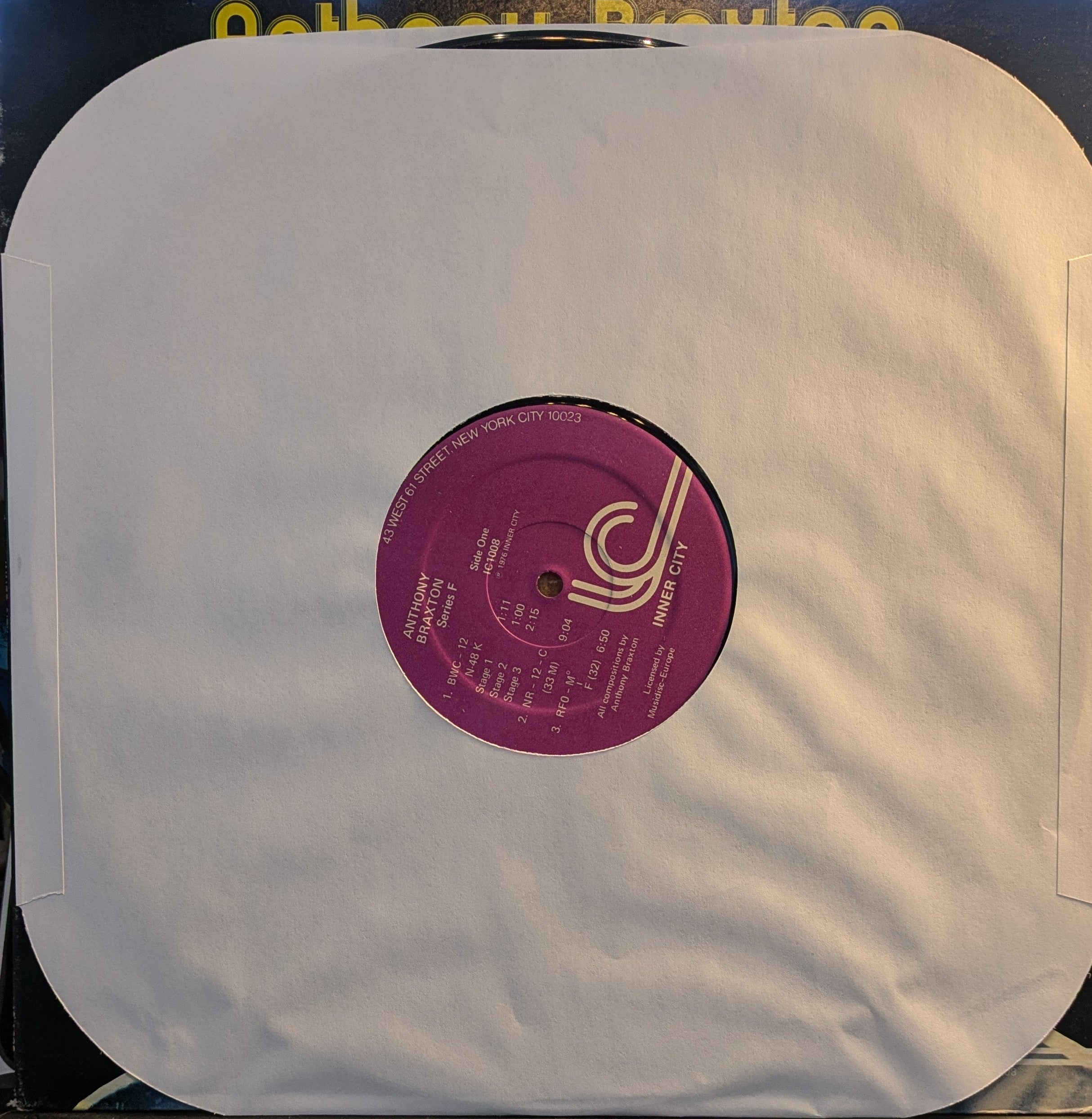 Anthony Braxton - Saxophone Improvisations / Series F. (VINYL) | Excellent+ (EX+) Excellent (EX)