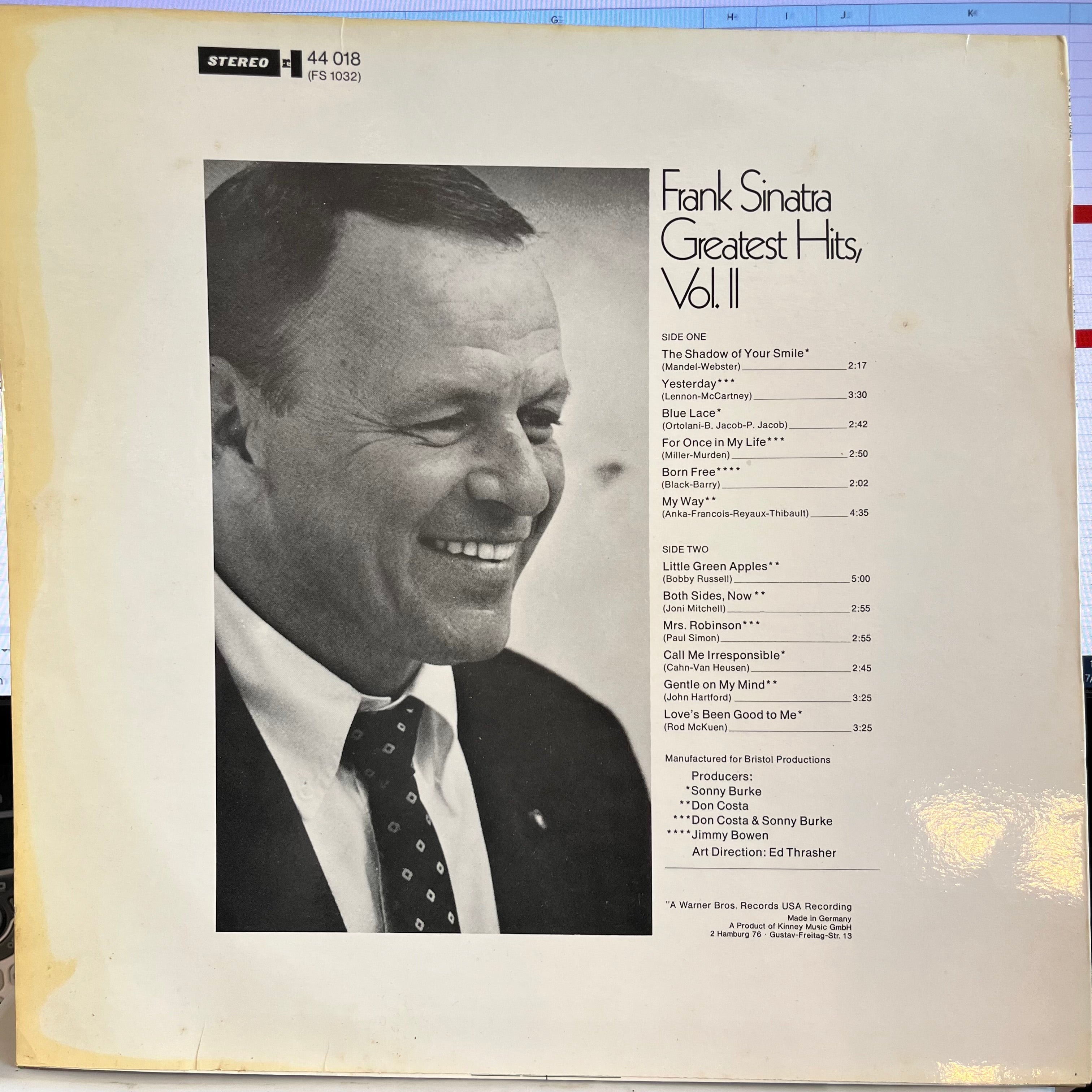 Frank Sinatra - Greatest Hits, Vol. II *GERMANY* | Excellent (EX) Near Mint (NM)