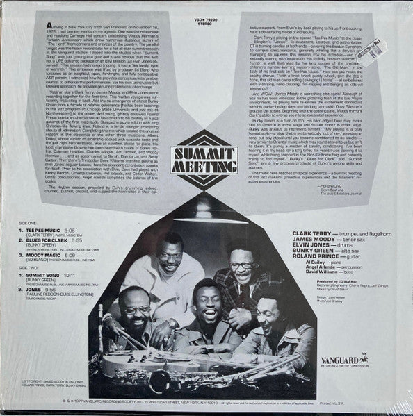 Elvin Jones - Summit Meeting | Excellent (EX) Excellent (EX)