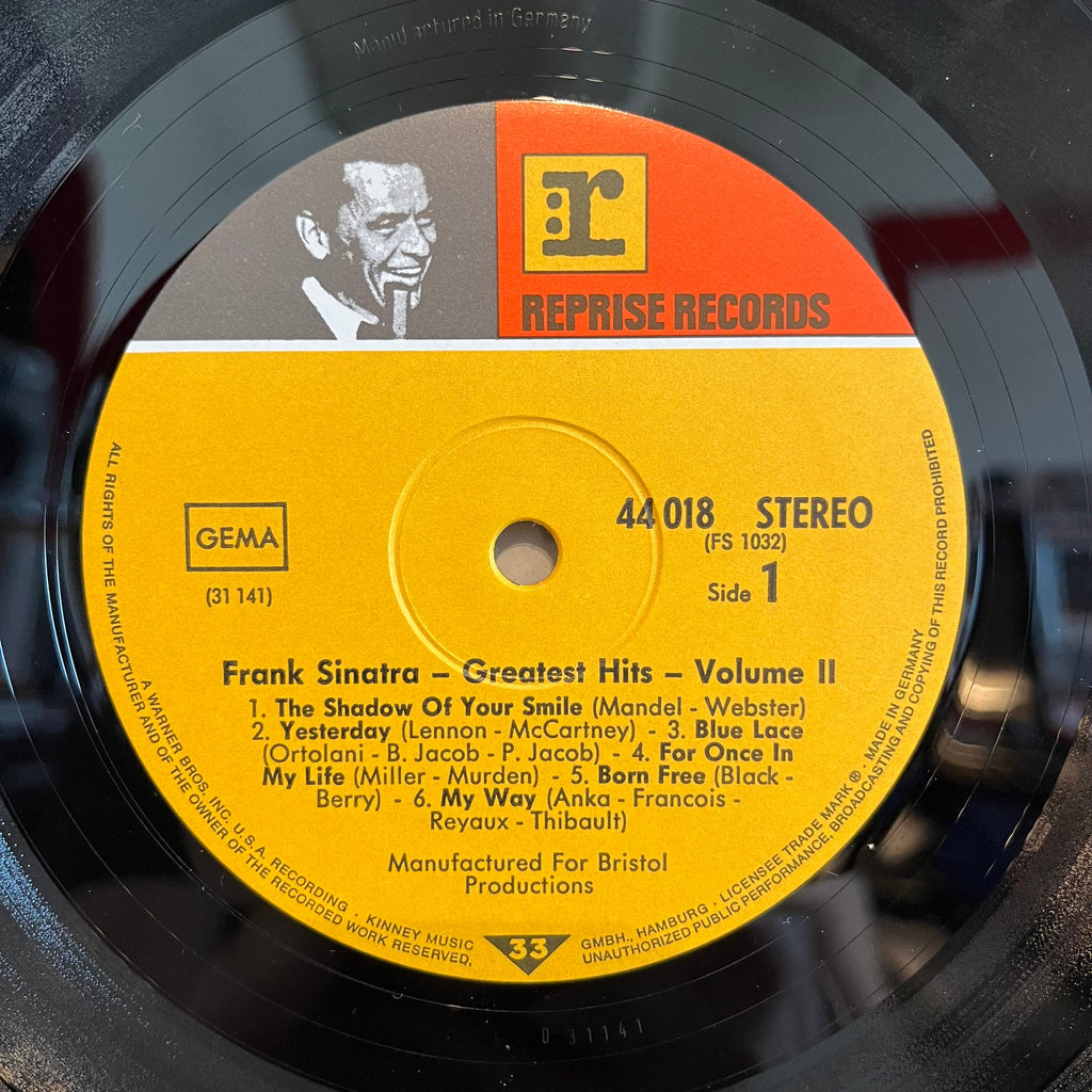 Frank Sinatra - Greatest Hits, Vol. II *GERMANY* | Excellent (EX) Near Mint (NM)
