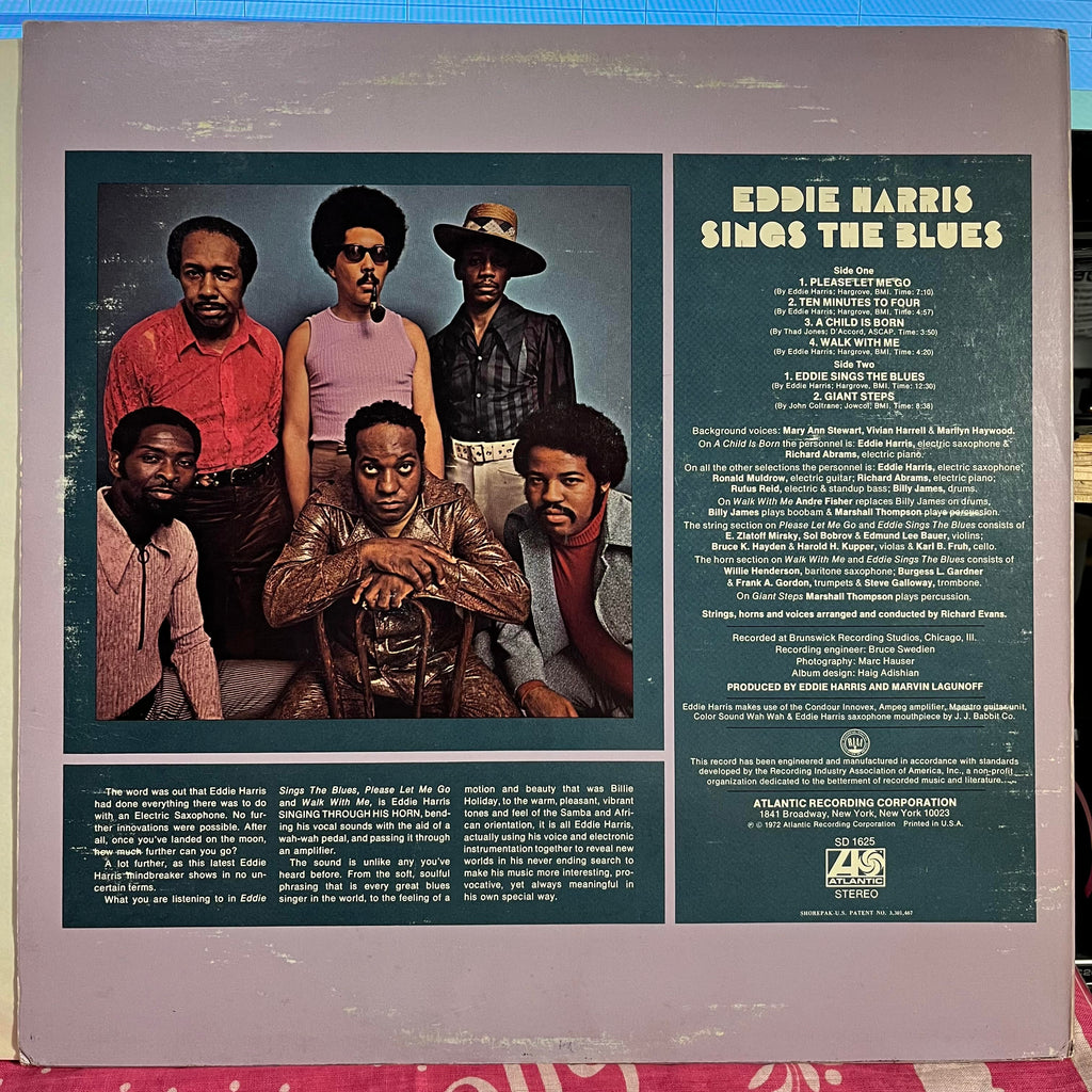 Eddie Harris - Eddie Harris Sings The Blues *PROMO/PR* | Excellent (EX) Excellent (EX)