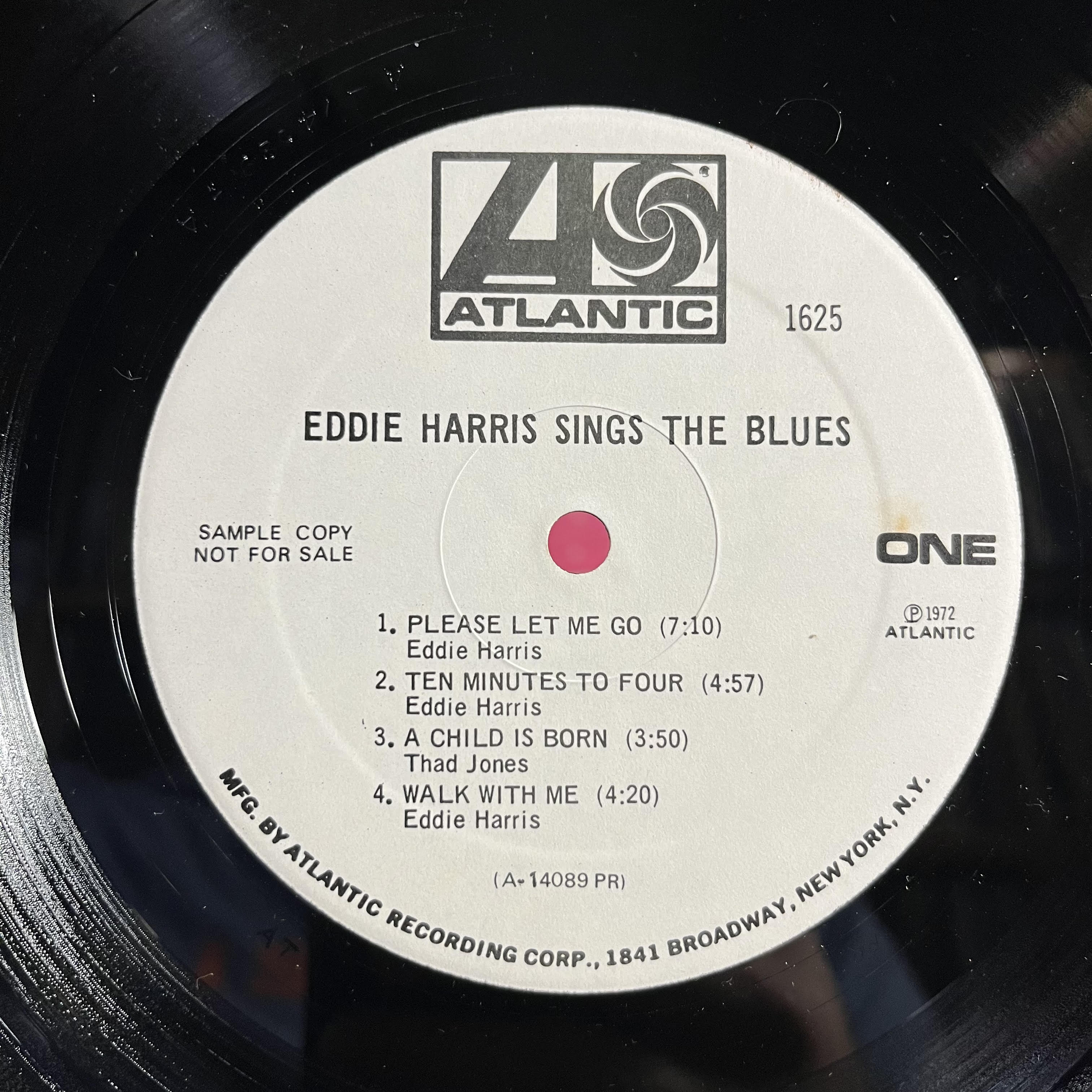 Eddie Harris - Eddie Harris Sings The Blues *PROMO/PR* | Excellent (EX) Excellent (EX)