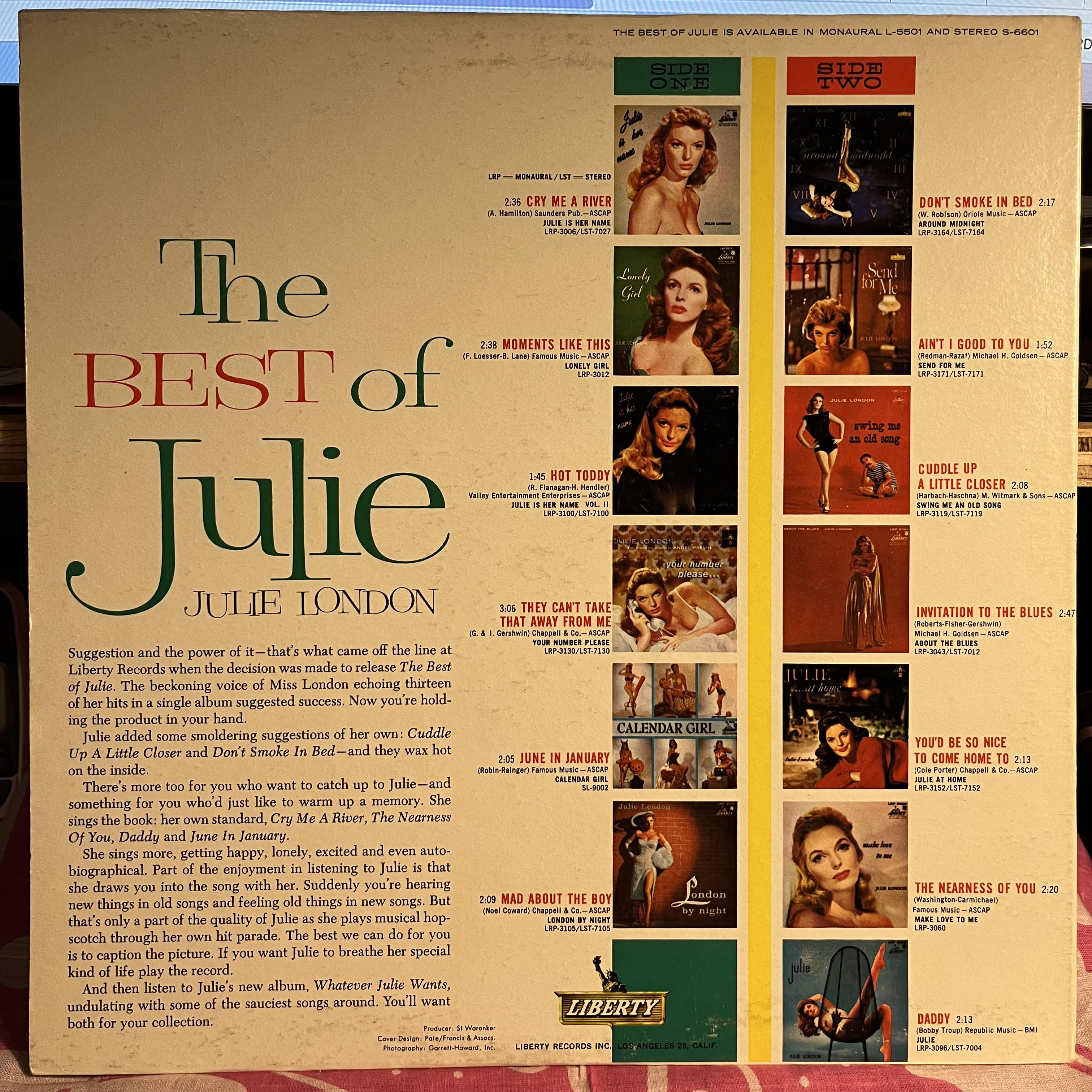 The Best Of Julie | Excellent (EX) Excellent (EX)