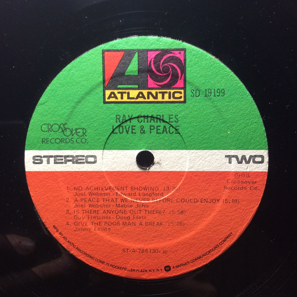 Love & Peace *PROMO* (VINYL) | Excellent+ (EX+) Very Good Plus (VG+)