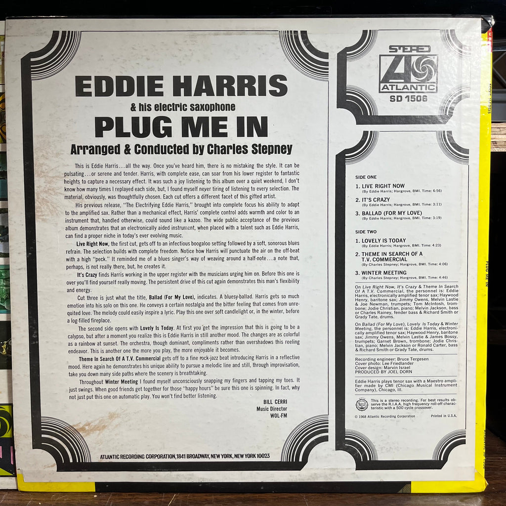 Eddie Harris - Plug Me In (VINYL) | Excellent+ (EX+) Near Mint (NM)