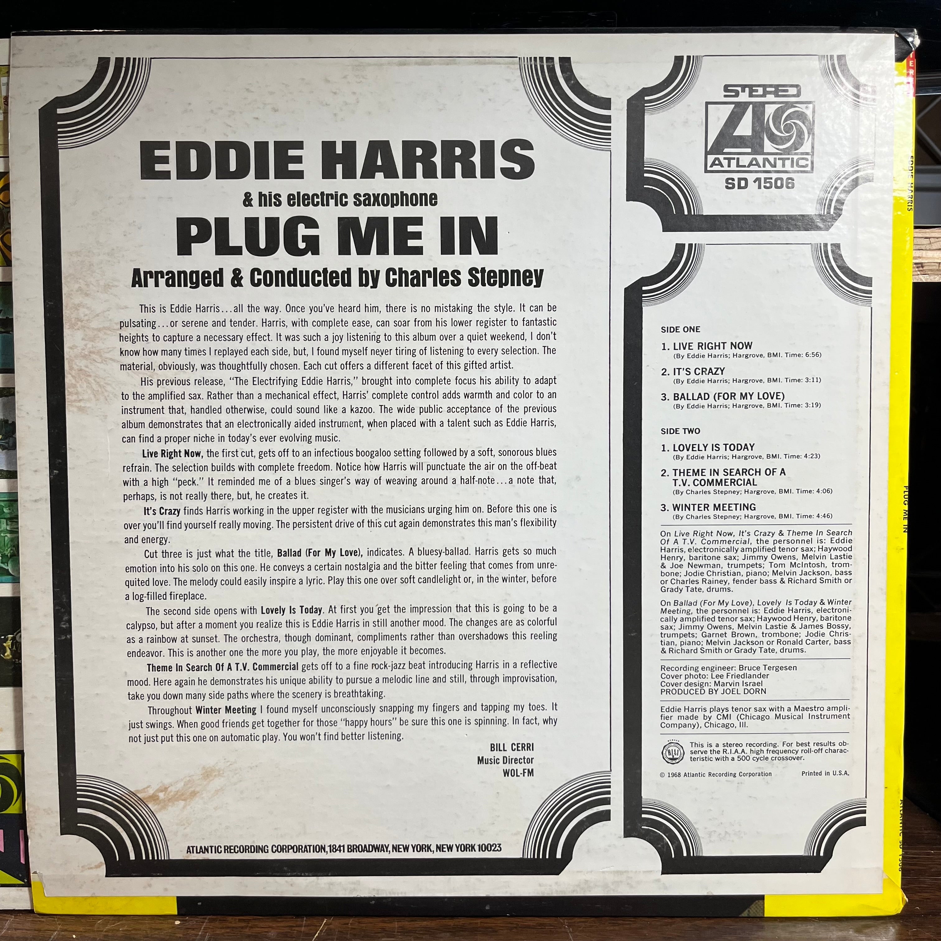 Eddie Harris - Plug Me In (VINYL) | Excellent+ (EX+) Near Mint (NM)