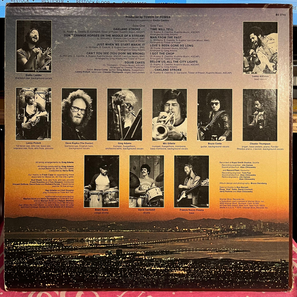 Tower Of Power - Back To Oakland *TERRE HAUTE* | Excellent (EX) Very Good Plus (VG+)