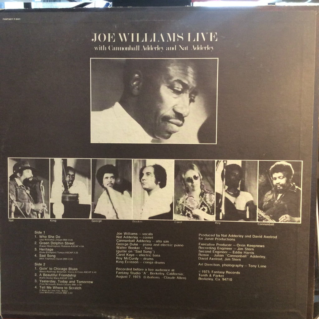 Joe Williams Live (VINYL) | Excellent+ (EX+) Excellent (EX)