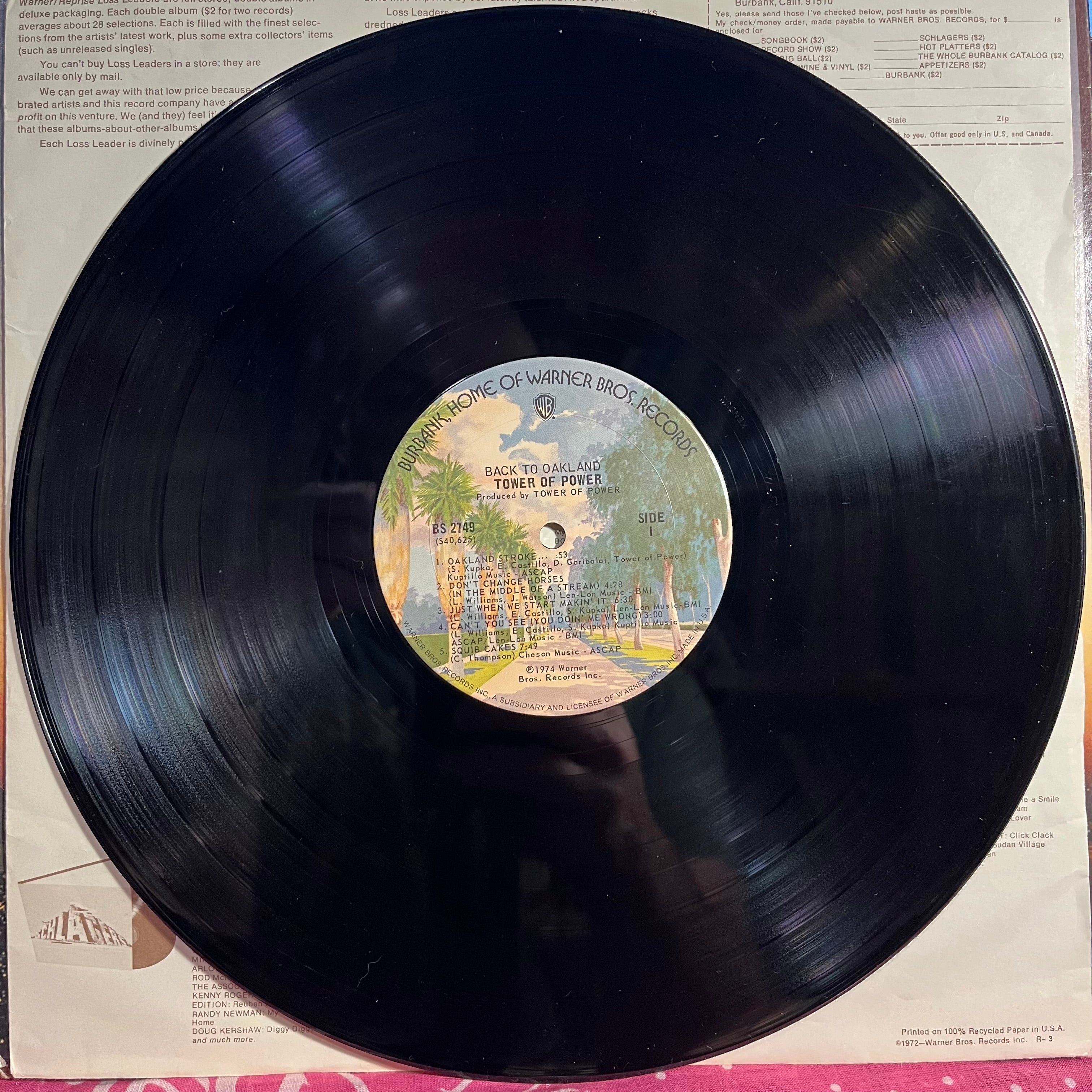 Tower Of Power - Back To Oakland *TERRE HAUTE* | Excellent (EX) Very Good Plus (VG+)
