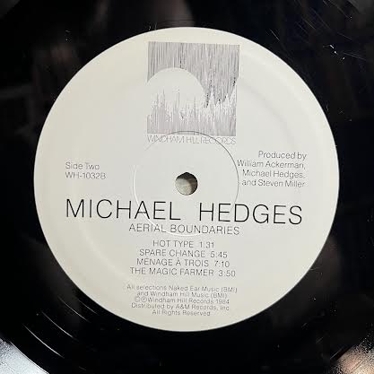 Michael Hedges - Aerial Boundaries (VINYL) | Excellent+ (EX+) Excellent (EX)