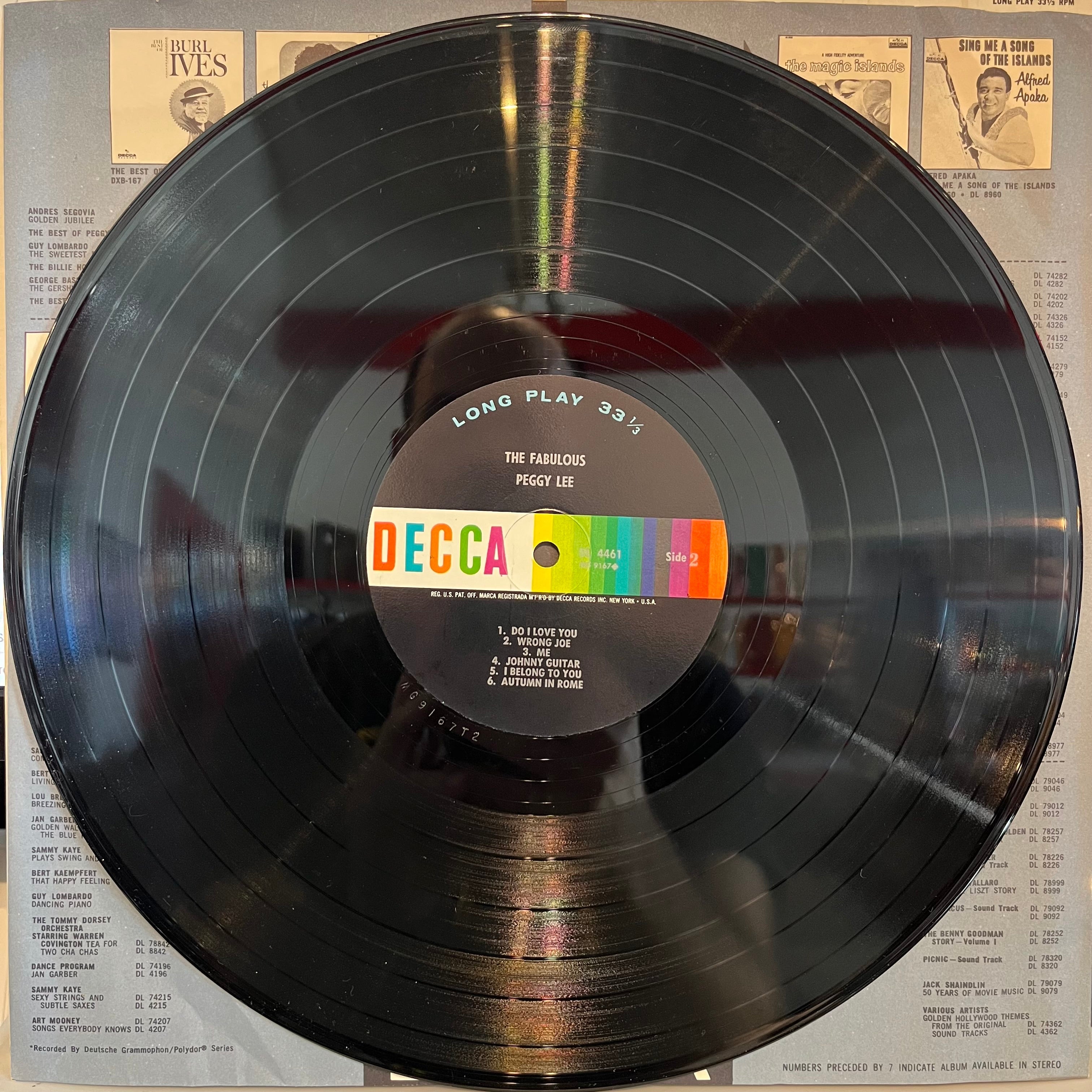 Peggy Lee - The Fabulous Peggy Lee | Excellent (EX) Near Mint (NM)